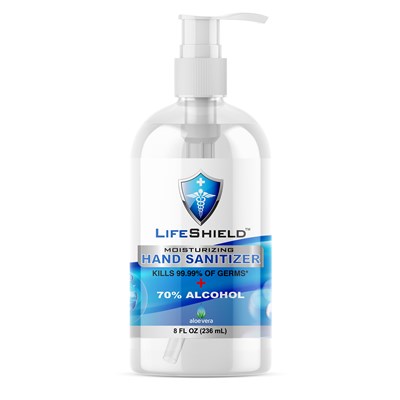 8 Oz Lifeshield Hand Sanitizer Eth.70 Pump Bottle